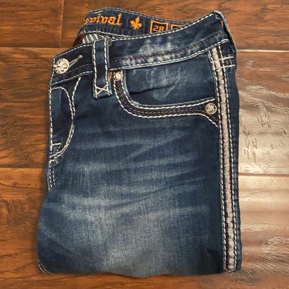 Rock Revival Denim - Rock Revival Fabiola Skinny Distressed Denim Jeans